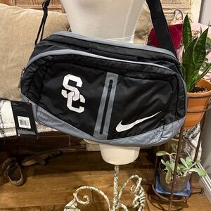 Nike Black and Gray Speed Duffel Bag.